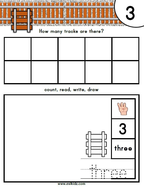 Trains - Activities, Games, and Worksheets for kids