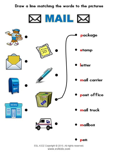 Mail Carrier - Activities, Games, and Worksheets for kids