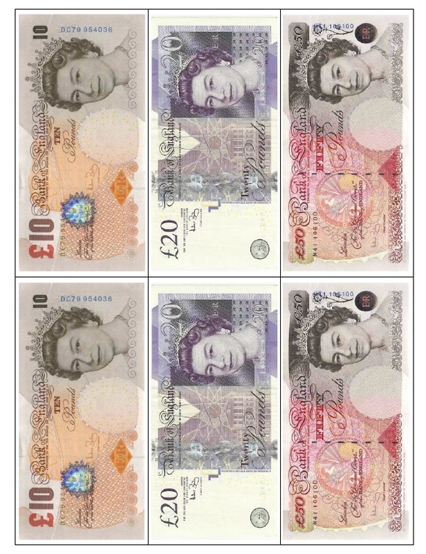 Free Printable English Money Worksheets