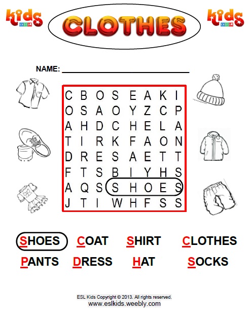Word Search Easy - Activities, Games, and Worksheets for kids