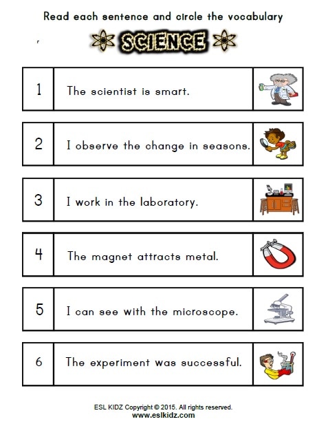scientist Worksheets - Activities, Games, and Worksheets for kids